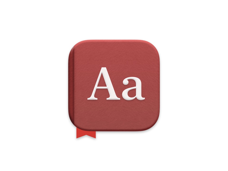 The macOS Dictionary app icon