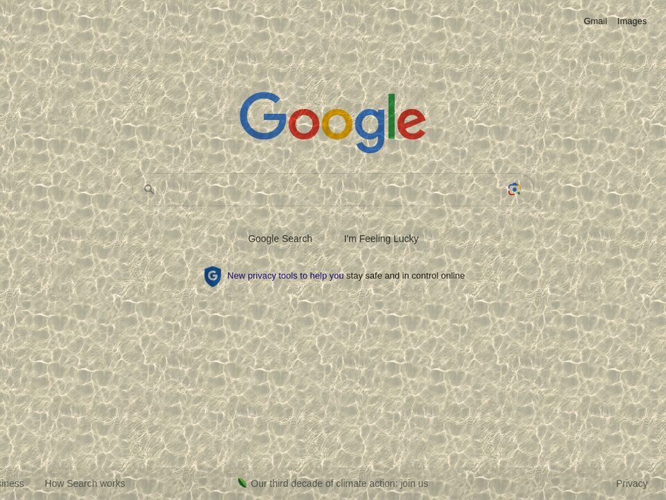 A search page with a paper texture applied over it
